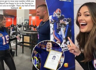 Tim Tebow’s wife, Demi-Leigh, celebrates ‘Hall of Fame husband’