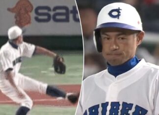 Ichiro Suzuki throws 116-pitch complete game against high school team