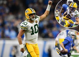 Jordan Love, Packers top Lions on Thanksgiving to buoy playoff hopes