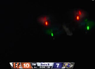 Drone delays Ravens-Bengals game twice in bizarre ‘Thursday Night Football’ scene