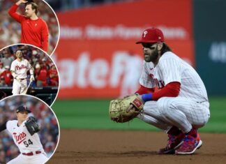 Phillies make Bryce Harper full-time first baseman, eye Sonny Gray