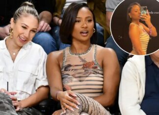 Travis Kelce’s ex, Kayla Nicole, watches Lakers-Clippers courtside
