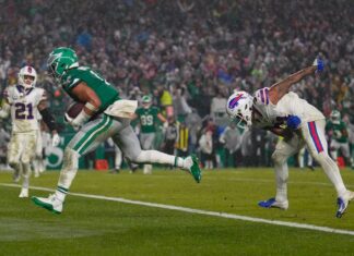 Jalen Hurts’ five-TD performance rallies Eagles by Bills in OT