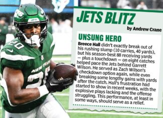 Breece Hall kept offense moving