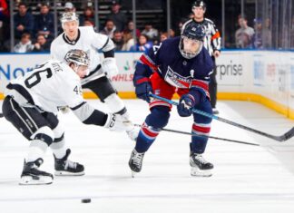 Barclay Goodrow back in Rangers lineup after taking puck to face