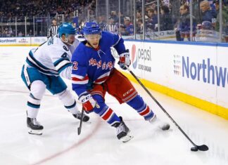 Unlikely top-6 Jonny Brodzinski shines in role against Sharks