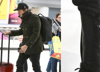 Jeremy Renner Wears Leg Compression Device In NYC, Year After Snowplow Accident
