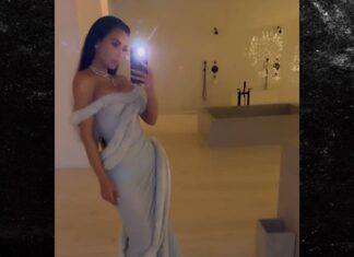 Kim Kardashian Hosts Holiday Party with Snow, Coke and Gingerbread House