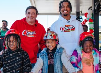 Heisman Winner Jayden Daniels Helps Raising Cane’s Donate Bikes For Holidays