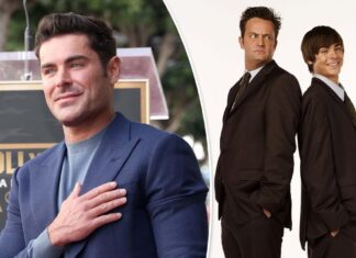 Zac Efron pays tribute to a ‘generous’ Matthew Perry at Walk of Fame ceremony