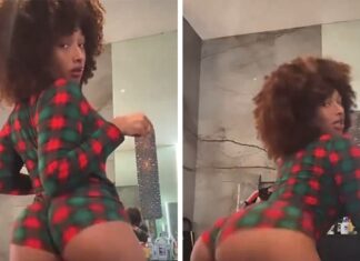 Megan Thee Stallion Twerks Up a Storm in Skimpy Christmas Onesie