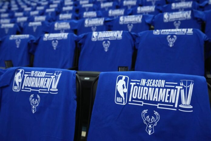 A-general-view-of-ee-shirts-with-the-NBA-In-Season-Tournament-logo-prior-to-the-game-between-the-New-York-Knicks-and-Milwaukee-Bucks-e1702588262711.jpg