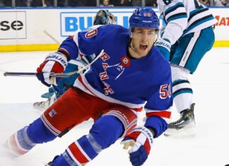 Rangers’ Peter Laviolette applauds Will Cuylle for timely goal