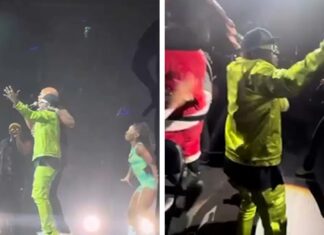 Flavor Flav Joins Flo Rida Onstage at Jingle Ball, Reunites With Hoopz