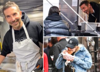 Bradley Cooper spotted slinging cheesesteaks in NYC — and Gigi Hadid, Irina Shayk drop by