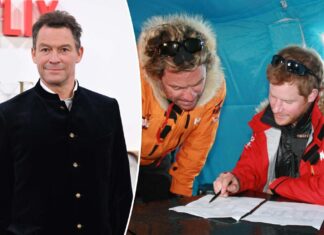 Prince Harry cut off Dominic West after champagne prosthetic leg reveal