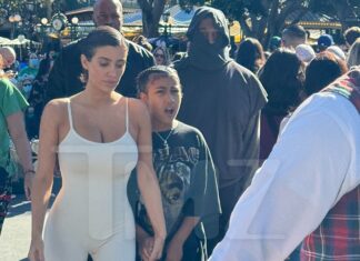 Kanye West Hits Up Disneyland With Wife Bianca Censori, Daughter North West