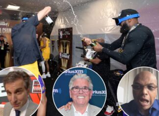 Charles Barkley, Chris Russo rip Lakers’ tournament banner idea