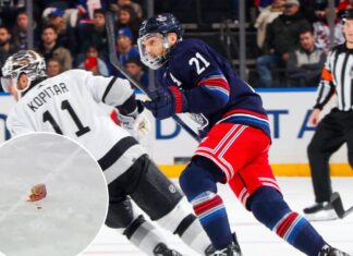 Barclay Goodrow remains Rangers’ man-of-steel after jaw injury