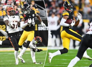 George Pickens scores TD, hugs Mike Tomlin amid Steelers block fiasco