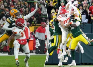 Brutal pass interference no-call does in Chiefs in wild end to Packers’ win