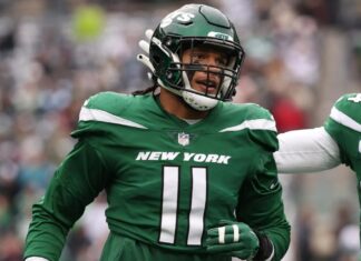 Jermaine Johnson grabs first interception vs. Browns
