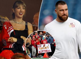 Taylor Swift supports boyfriend Travis Kelce at Chiefs vs. Patriots