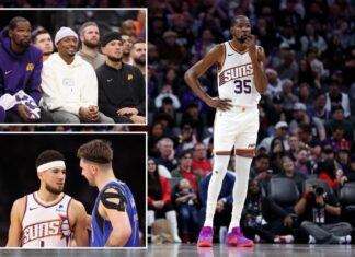Kevin Durant, Devin Booker frustrated with Suns’ Big 3 in turmoil