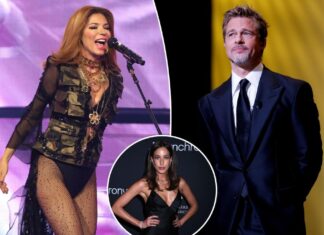 Brad Pitt celebrates 60th birthday with girlfriend Ines de Ramon — and Shania Twain shout-out
