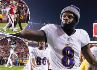 Lamar Jackson, Ravens roll past depleted 49ers in showdown of NFL’s top 2 teams