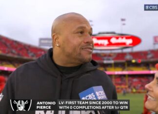 Antonio Pierce gets emotional after Raiders’ Christmas win
