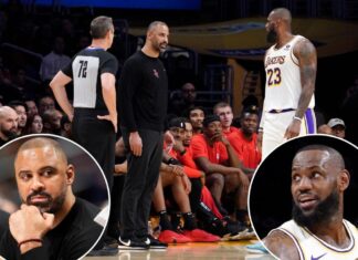 LeBron James gets tech, Ime Udoka ejected in Lakers-Rockets spat