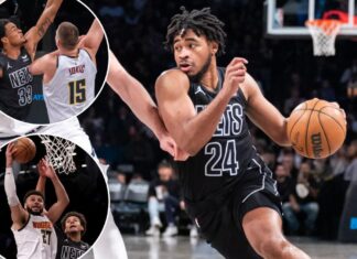 Nets battle but fall to Nuggets for fifth straight loss