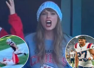 Myles Bryant reacts to Taylor Swift outburst over Travis Kelce push