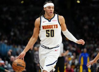 Dog bites Nuggets forward Aaron Gordon’s face on Christmas