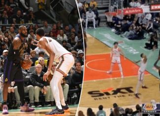 LeBron James hits ridiculous 3-pointer over Victor Wembanyama