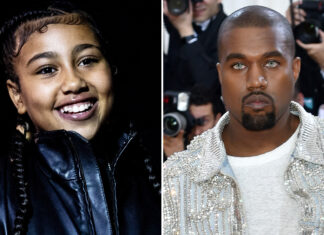 North West Rocks Kanye’s Met Gala Jacket at Kardashian Christmas Party – Hollywood Life