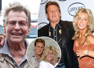 Ryan O’Neal buried next to longtime love Farrah Fawcett