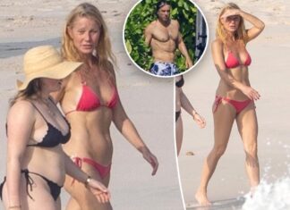 Gwyneth Paltrow rocks tiny pink bikini on family vacation in Mexico