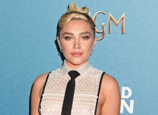 Florence Pugh Hit in the Face by a Thrown Object at Dune Event