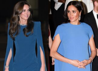 How Kate Middleton's Latest Royal Blue Look Connects to Meghan Markle