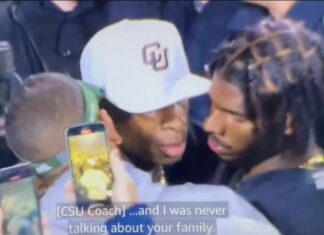 New video shows heated exchange between Deion Sanders, rival Jay Norvell