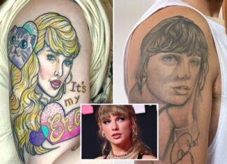 Swifties get Taylor Swift’s face tattooed on them