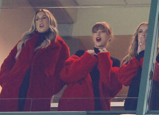 Similar Red Fuzzy Jacket to Taylor Swift for Under $55 – Hollywood Life