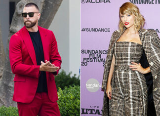 Taylor Swift & Travis Kelce Attend Party & Wear Matching Sweaters – Hollywood Life
