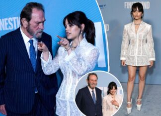 Confused Tommy Lee Jones asks co-star Jenna Ortega if they worked together