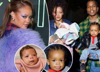 Rihanna jokes about her son inheriting her forehead