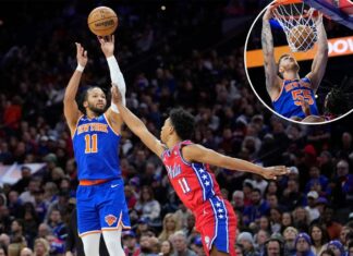 Knicks embarrass 76ers in wire-to-wire statement win
