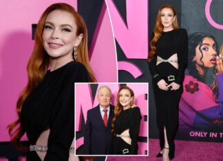 Lindsay Lohan looks so fetch at ‘Mean Girls’ premiere