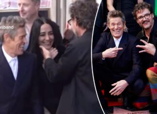 Pedro Pascal caresses Willem Dafoe’s wife right in front of him: ‘Swingers vibes’